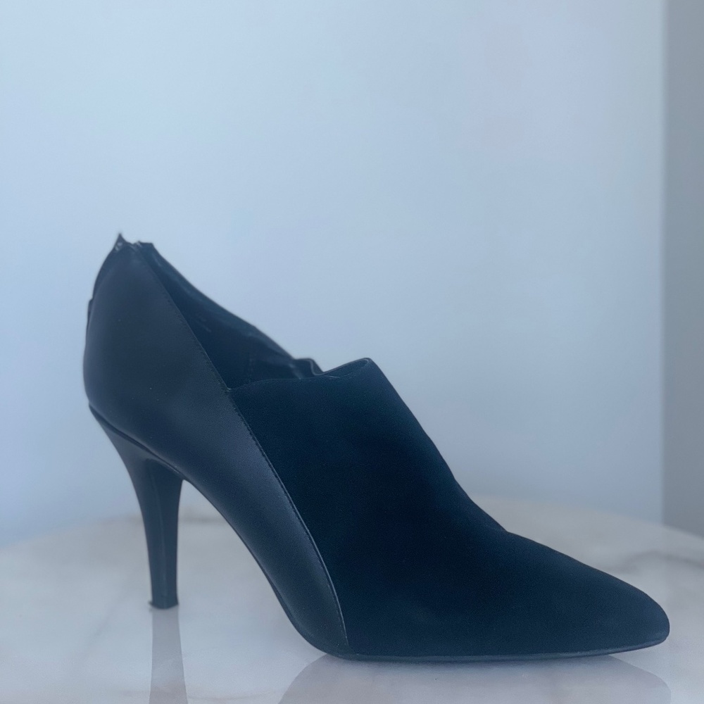 New! Moda Spana Black Leather & Suede Boots